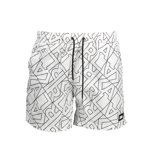 Karl Lagerfeld Bianco Polyester Men's Swim Boxer 1728,67403481248,Clothing,Karl Lagerfeld,Men,New with tags,S,Swim Shorts - Swimwear - Clothing,Swimwear - Clothing,White