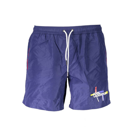 Karl Lagerfeld Blu Polyester Men's Swim Boxer 1728,67403481248,Blue,Clothing,Karl Lagerfeld,M,Men,New with tags,S,Swim Shorts - Swimwear - Clothing,Swimwear - Clothing