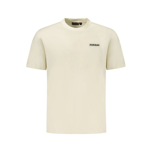Napapijri Beige Cotton Men T-Shirt 1728,3XL,67403481248,Beige,Clothing,L,M,Men,Napapijri,New with tags,S,T-Shirts - Clothing,T-Shirts - T-Shirts - Clothing,XL,XXL