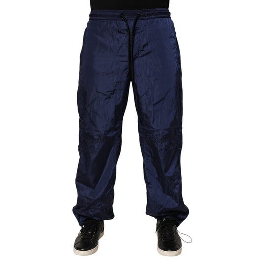 Dolce & Gabbana Blue Nylon Straight Jogger Sweatpants Pants 1728,67345645728,Athletic Pants - Pants - Clothing,Blue,Clothing,Dolce & Gabbana,IT56 | XXL,Joggers (workout pants) - Sportswear - Clothing,Material: 100% Nylon,Men,Pants - Clothing,Preowned / De