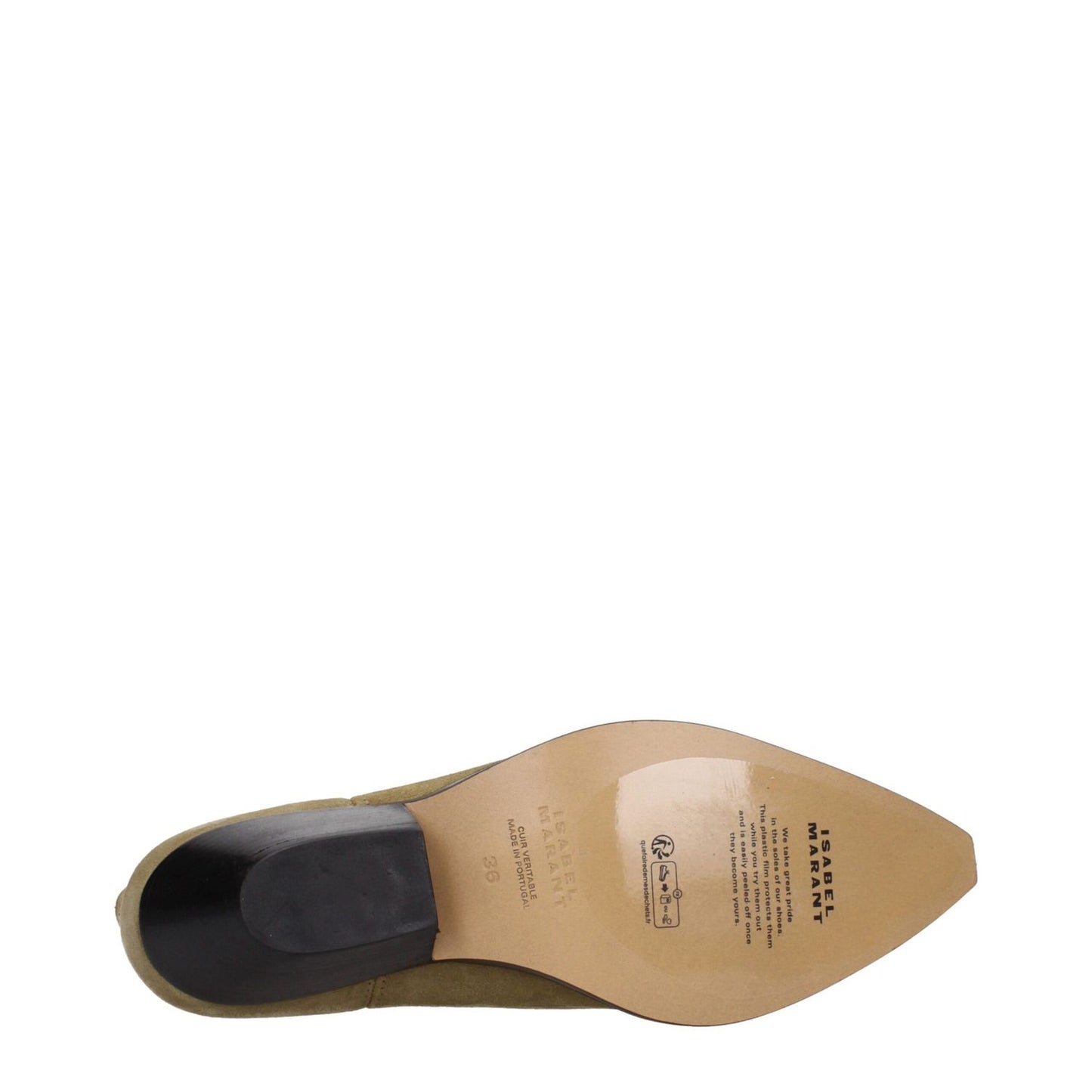 Isabel Marant Beige Leather Ankle Boots