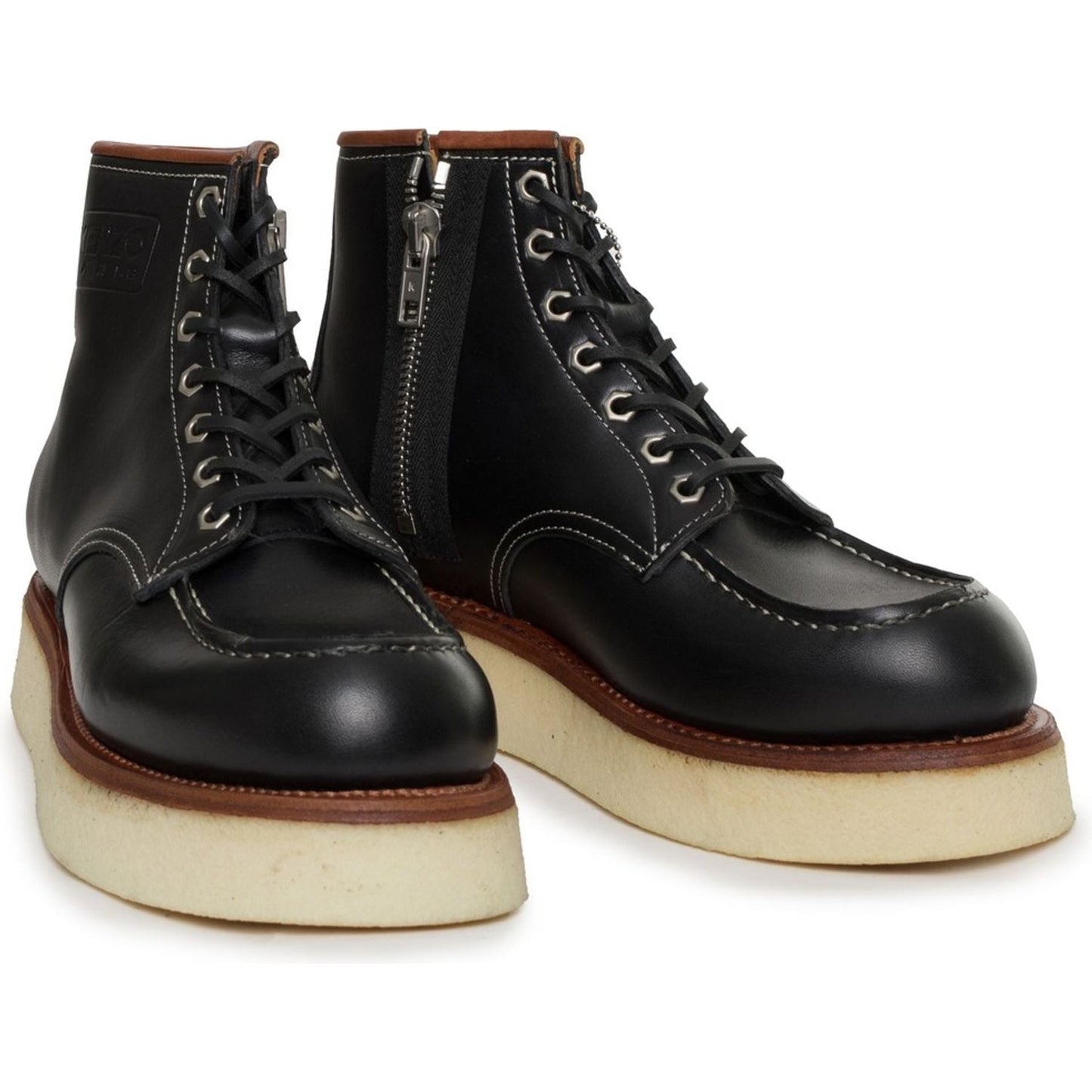 Kenzo Men Leather Combat Boots Sneakers Kenzo