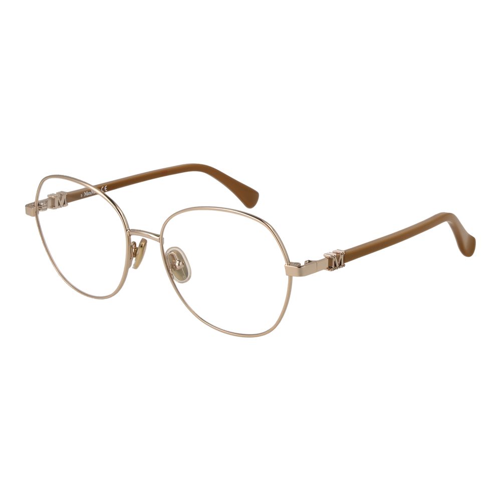 Max Mara Gold Metal Glasses (Frames) 1728,67345776800,Accessories,Glasses (Frames) - Glasses and Sunglasses - Accessories,Glasses and Sunglasses - Accessories,Gold,Max Mara,New with tags,Women