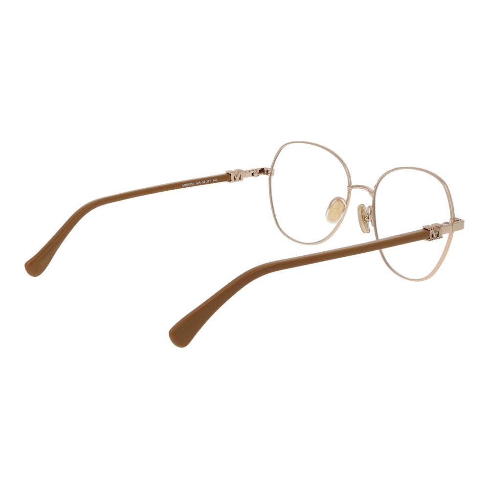 Max Mara Gold Metal Glasses (Frames) 1728,67345776800,Accessories,Glasses (Frames) - Glasses and Sunglasses - Accessories,Glasses and Sunglasses - Accessories,Gold,Max Mara,New with tags,Women