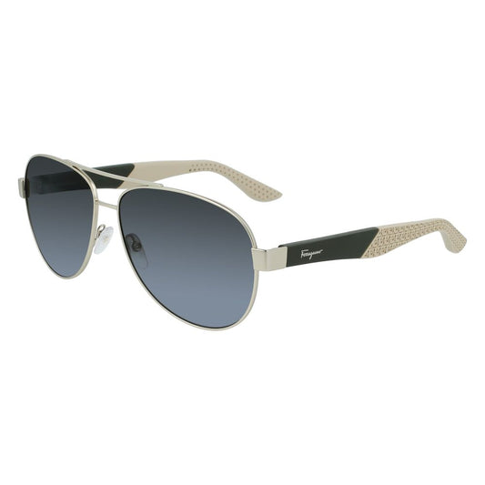 Ferragamo Gold Metal Sunglasses 1728,67434610848,Accessories,Ferragamo,Glasses and Sunglasses - Accessories,Gold,Men,New with tags,Sunglasses - Glasses and Sunglasses - Accessories