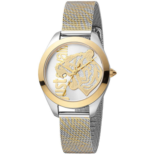 Just Cavalli Multicolor Stainless Steel Dress Watch 1728,67434610848,Accessories,Dress Watches - Watches - Accessories,Just Cavalli,Multicolor,New with tags,Watches - Accessories,Women