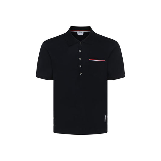 Thom Browne Blue Cotton Polo Shirt 1,1728,2,3,4,5,72470364320,Blue,Clothing,Men,New with tags,Polo Shirts - T-Shirts - Clothing,T-Shirts - Clothing,Thom Browne