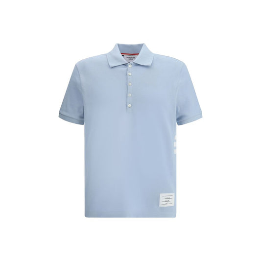 Thom Browne Blue Cotton Polo Shirt 1,1728,2,3,4,72470364320,Blue,Clothing,Men,New with tags,Polo Shirts - T-Shirts - Clothing,T-Shirts - Clothing,Thom Browne
