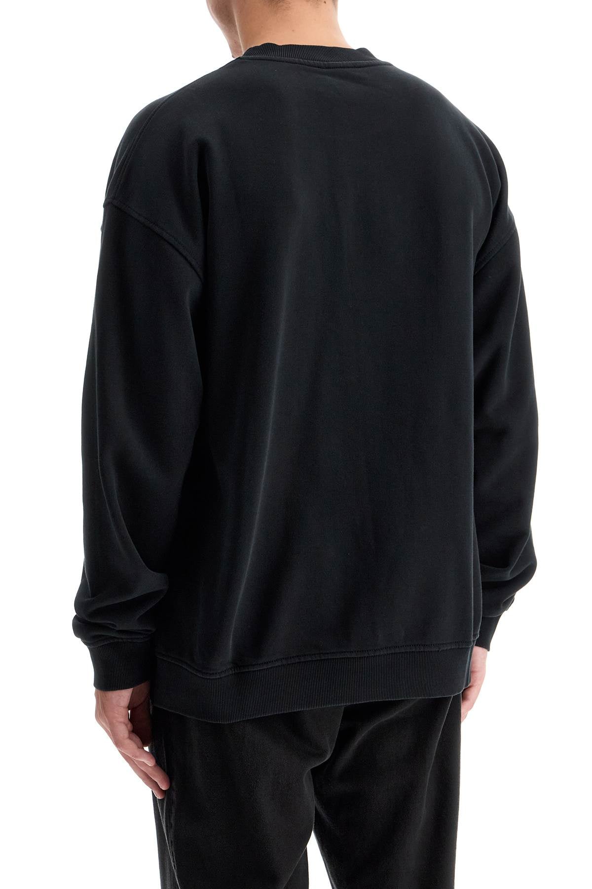 Diesel fleece men sweatshirt black Topwear Diesel