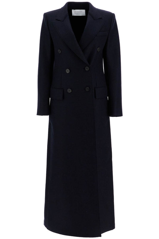 Harris Wharf London double-breasted pressed wool coat