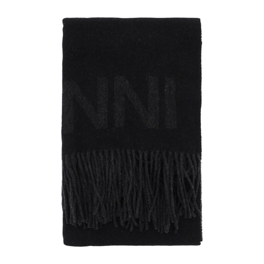 Ganni logo lettering scarf Scarves Hats & Gloves Ganni