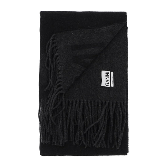 Ganni logo lettering scarf Scarves Hats & Gloves Ganni