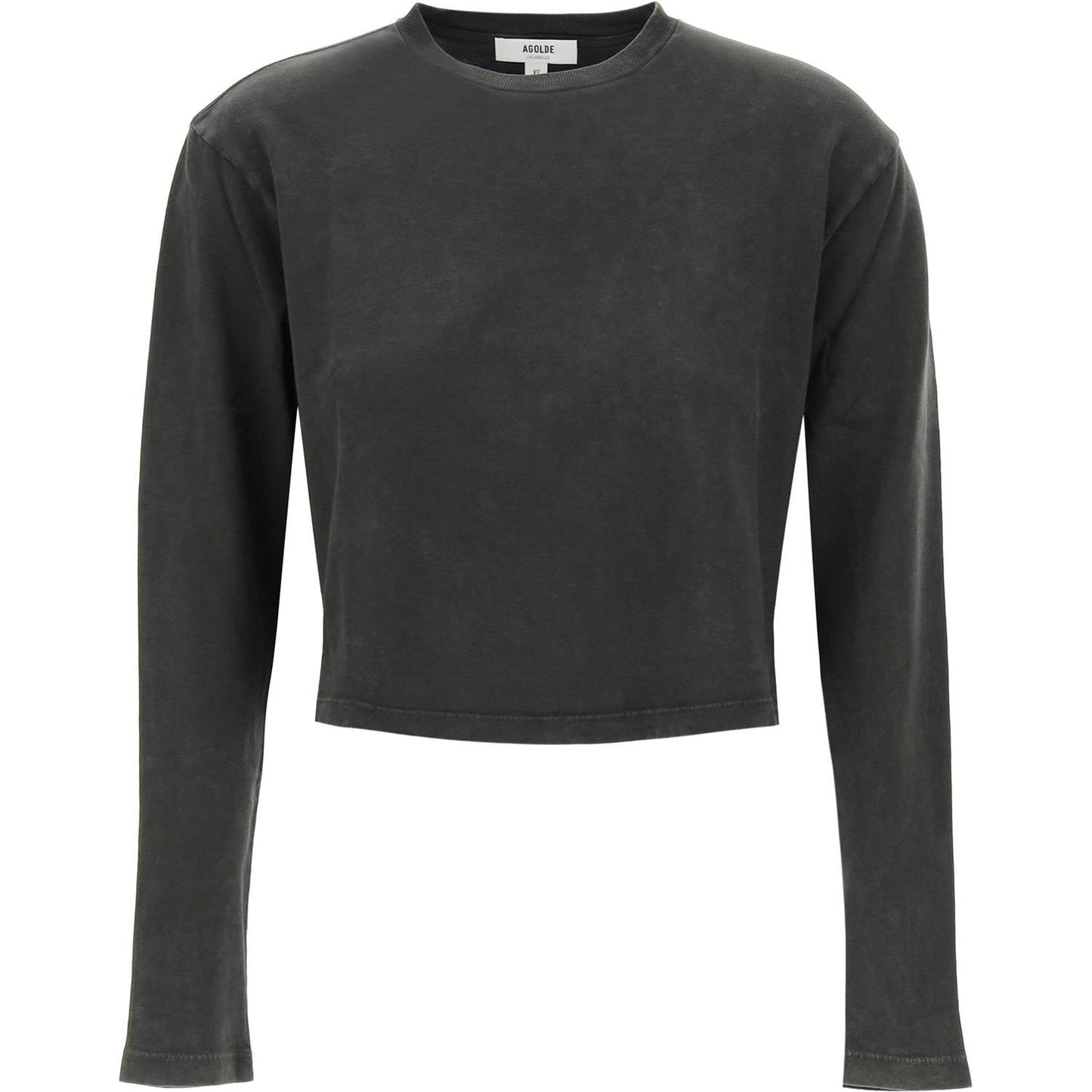 Agolde cropped long-sleeved mason t Topwear Agolde