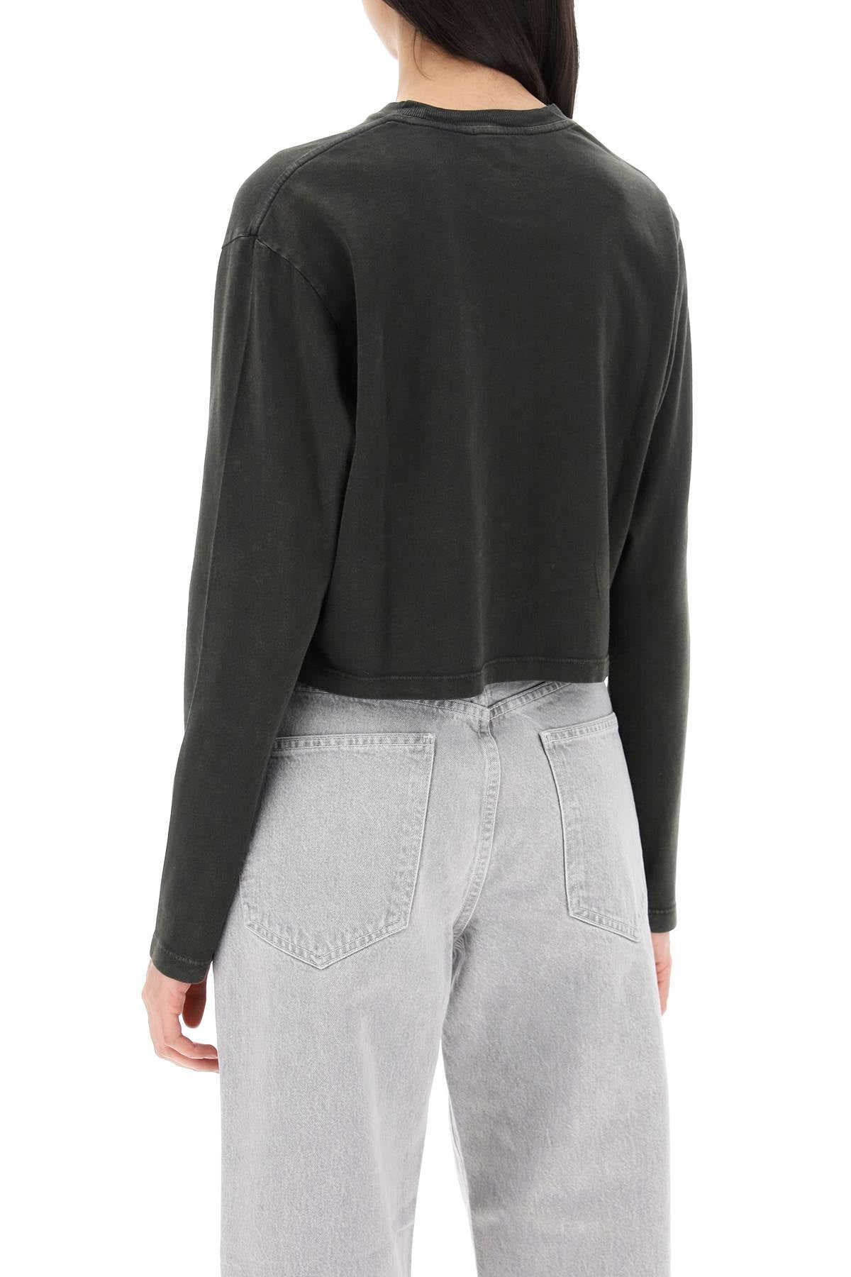 Agolde cropped long-sleeved mason t Topwear Agolde