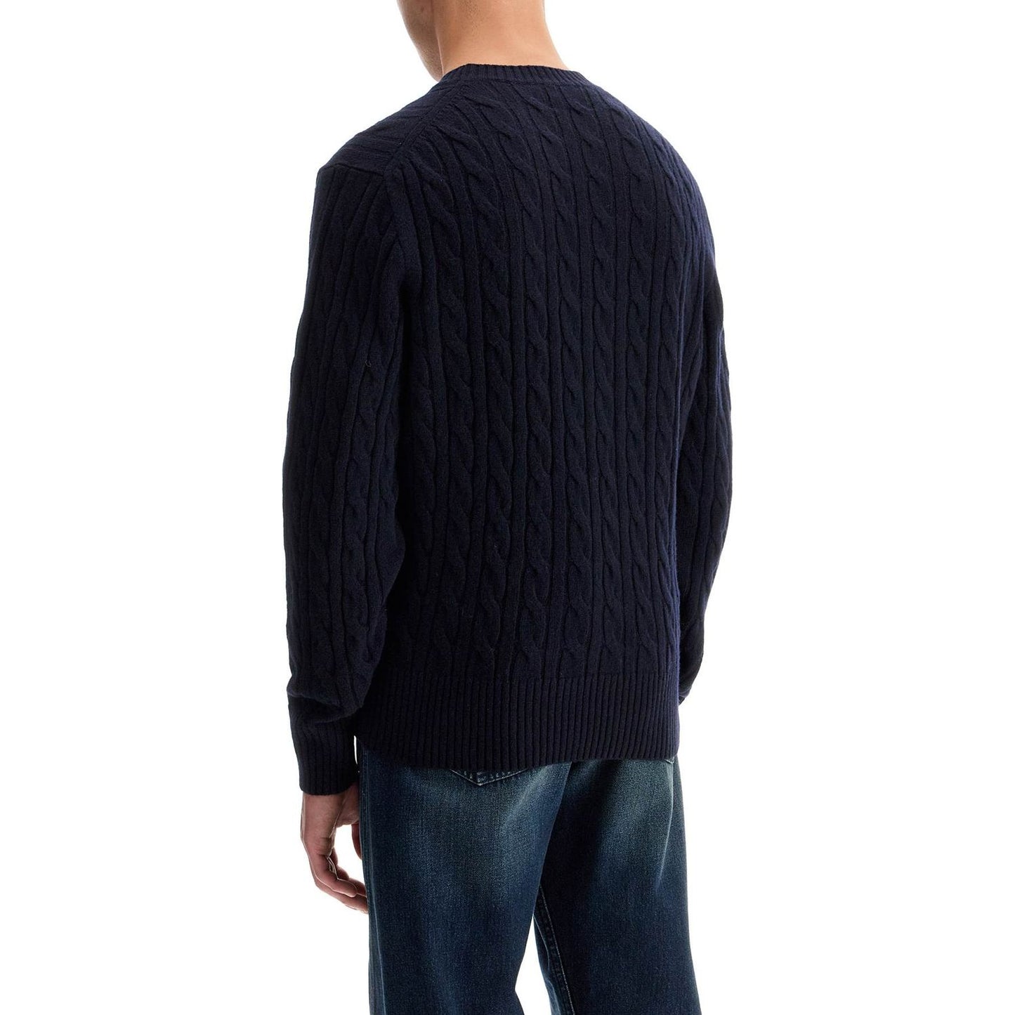 Lacoste classic fit cable knit wool pullover Knitwear Lacoste