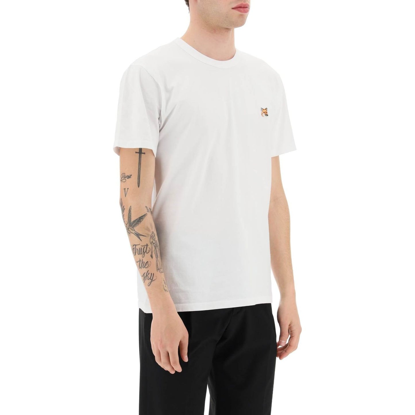 Maison Kitsune fox head t-shirt Topwear Maison Kitsune