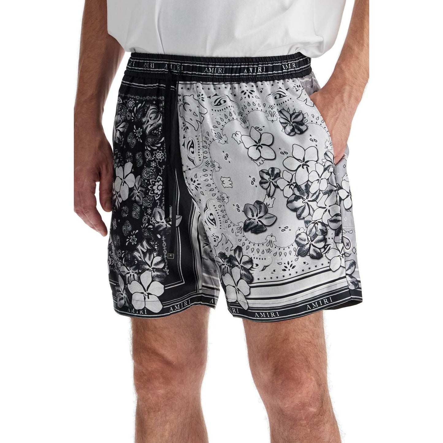 Amiri silk bandana print bermuda shorts Short trousers Amiri