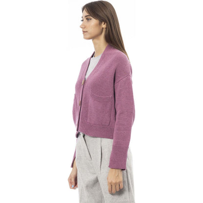 Alpha Studio Sweaters AD8631EE_9007ROSA,Alpha Studio,Category-Clothing,Clothing,Gender-Women,Made in Italy,Pink,Subcategory-Sweaters,Subcategory-Sweatshirts,Subcategory-Tops,Sweaters,Sweaters - Women - Clothing,true,Women,Women > Clothing,Women > Clothing