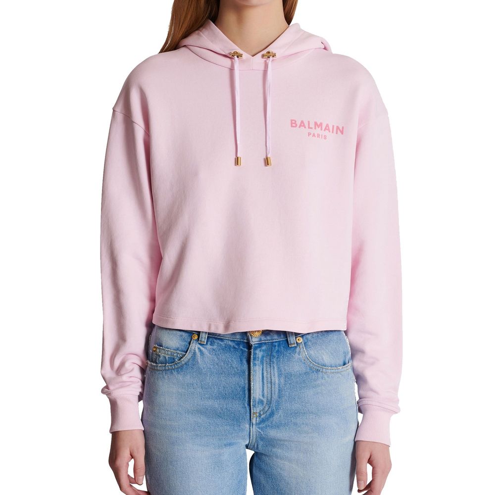Balmain Multicolor Cotton Sweatshirt 1728,75611013280,Balmain,Clothing,L,Multicolor,New with tags,Sportswear - Clothing,Sweatshirt - Sportswear - Clothing,Women