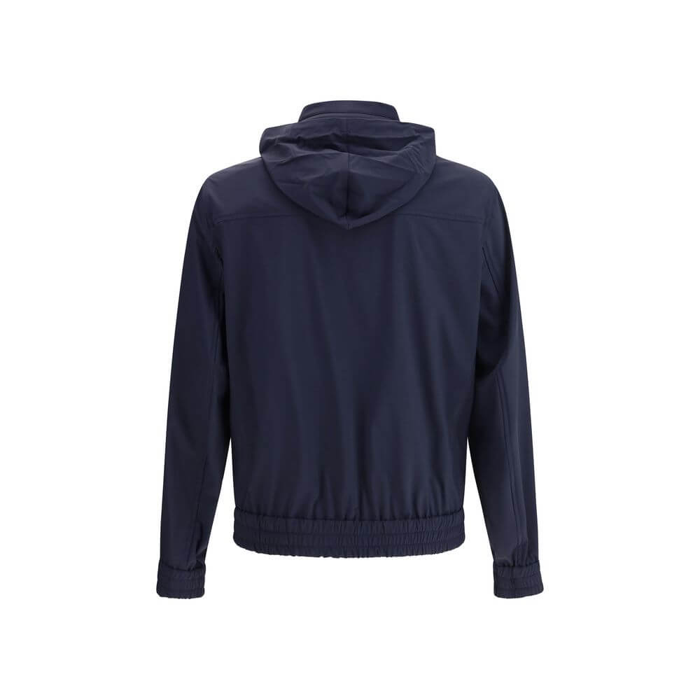 Brunello Cucinelli Blue Polyamide Shell Jacket