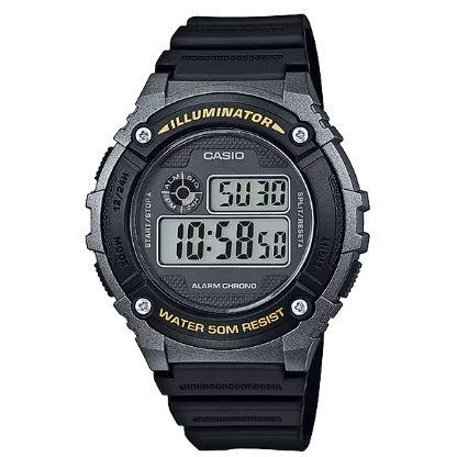 CASIO VINTAGE Mod. ILLUMINATOR BLACK Gent,READY STOCKED WATCHES,Wristwatch