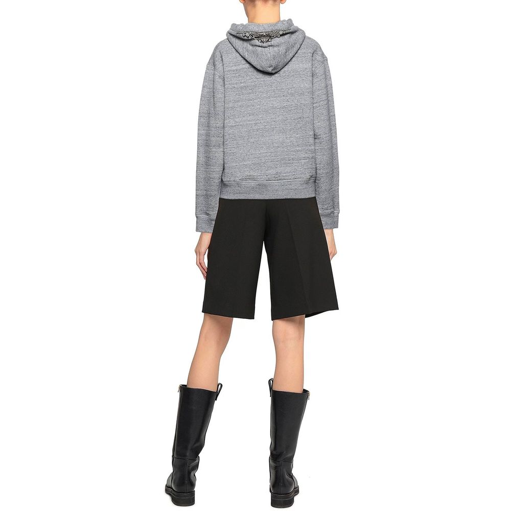 Dsquared² Gray Cotton Sweatshirt 1728,75611013280,Clothing,Dsquared²,Gray,M,New with tags,Sportswear - Clothing,Sweatshirt - Sportswear - Clothing,Women