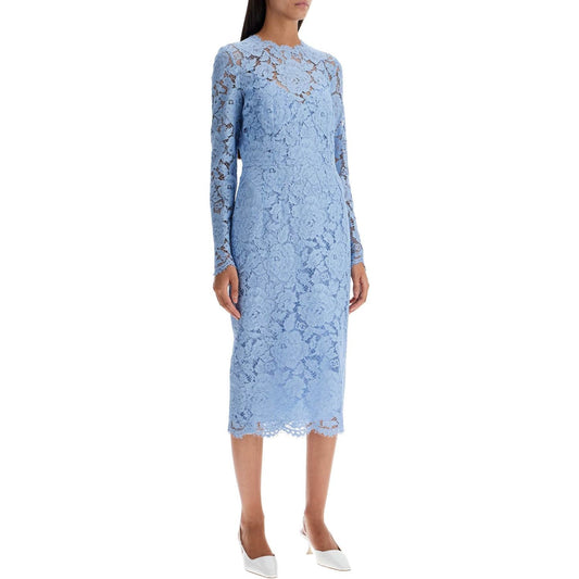 Dolce & Gabbana lace sheath dress blue Dresses Dolce & Gabbana