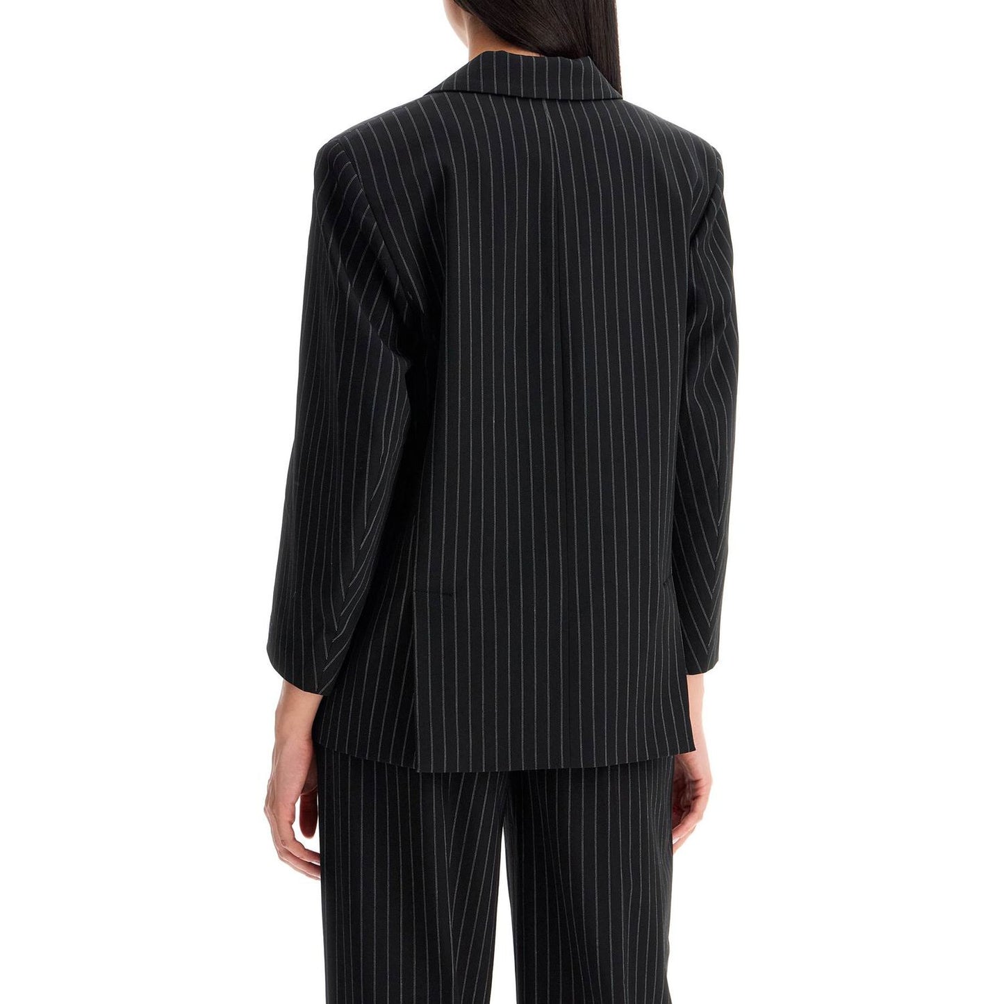 Ganni striped boxy blazer