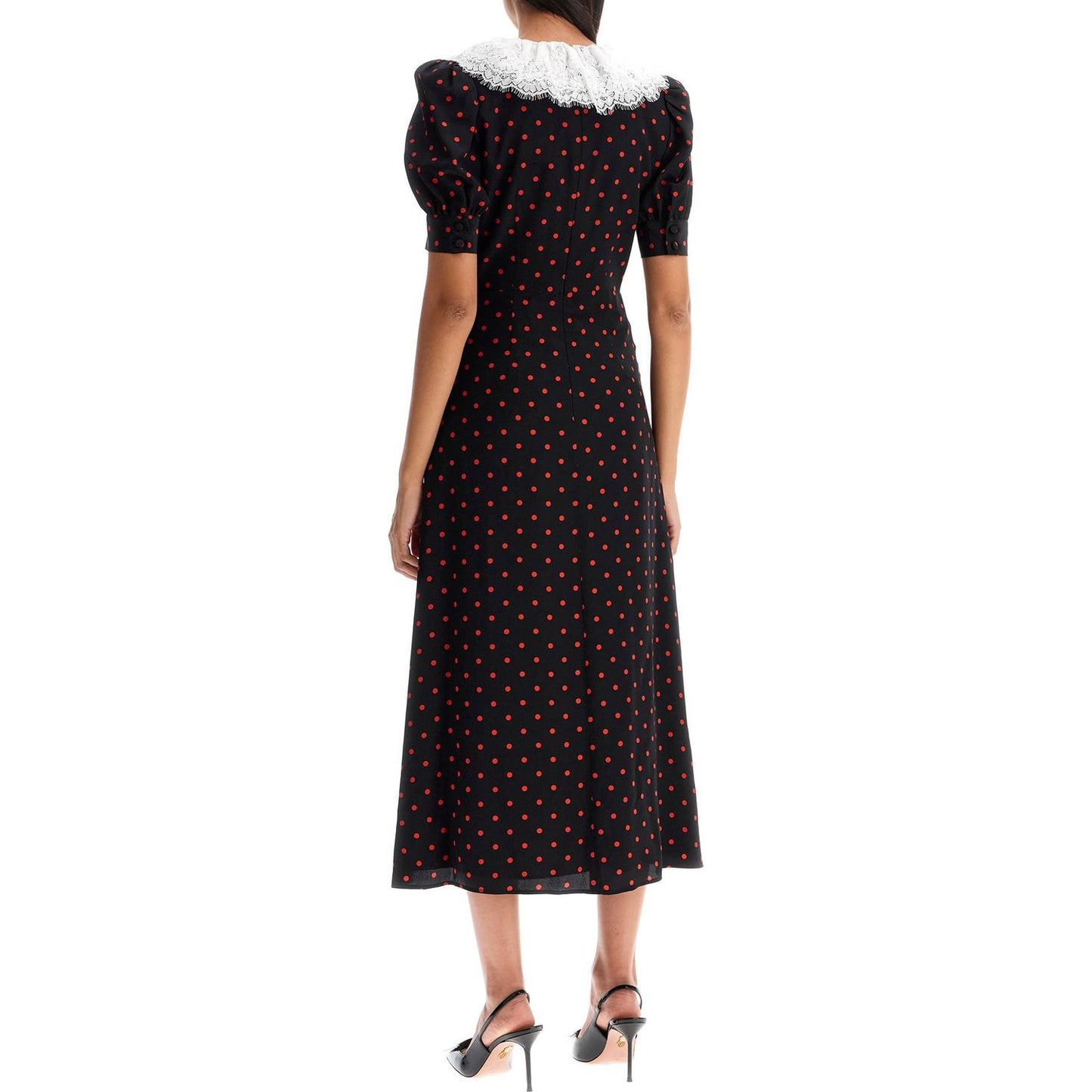 Alessandra Rich 'polka dot silk midi dress' Dresses Alessandra Rich