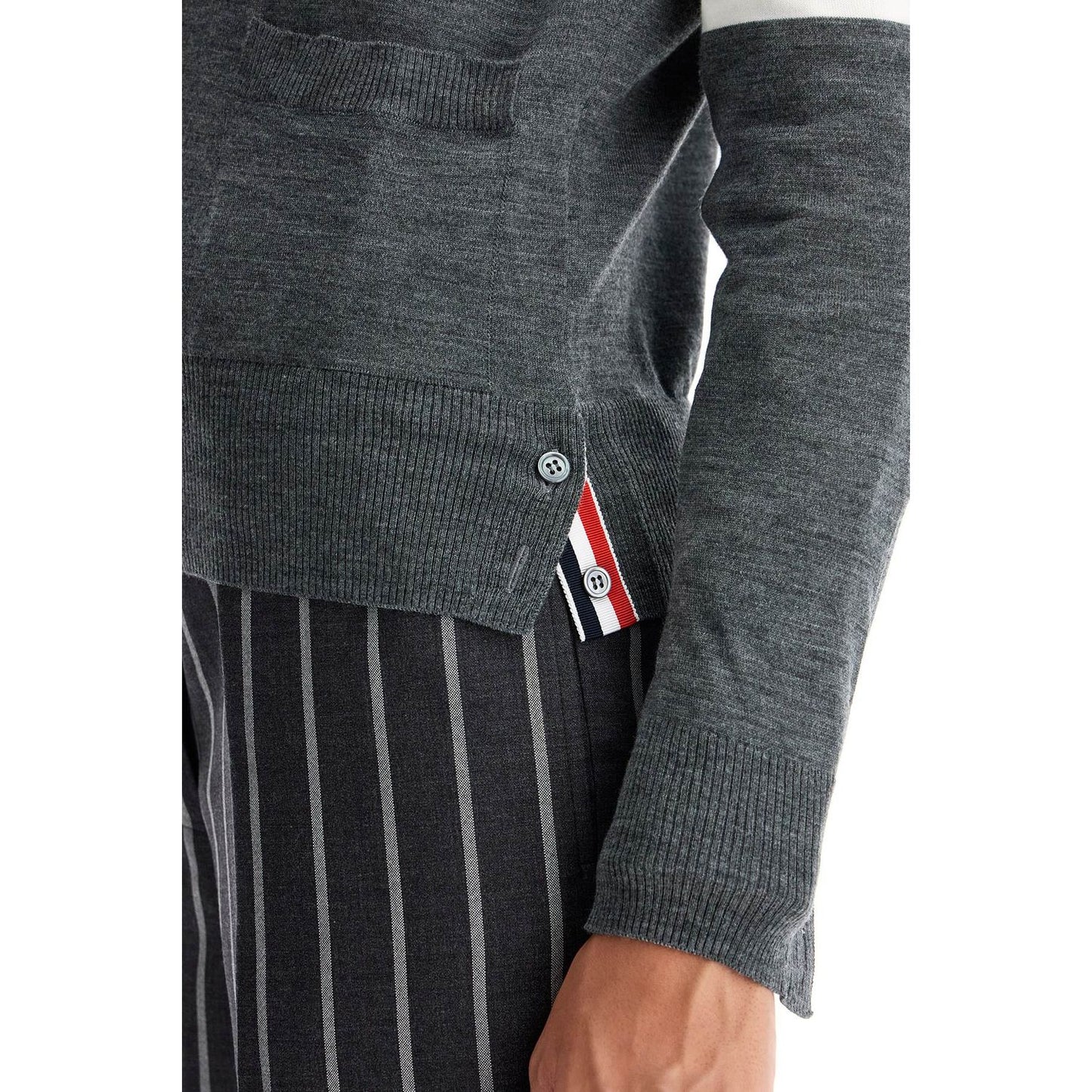 Thom Browne 4-bar wool melange cardigan Knitwear Thom Browne