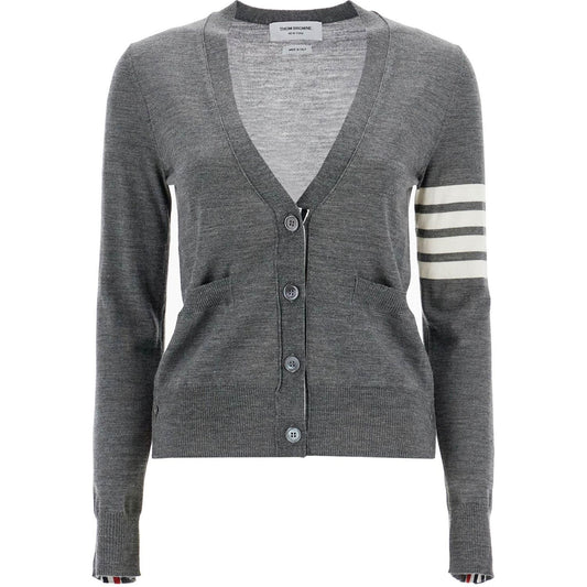 Thom Browne 4-bar wool melange cardigan Knitwear Thom Browne