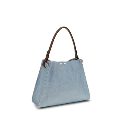 Fendi Blue Cotton Handbag
