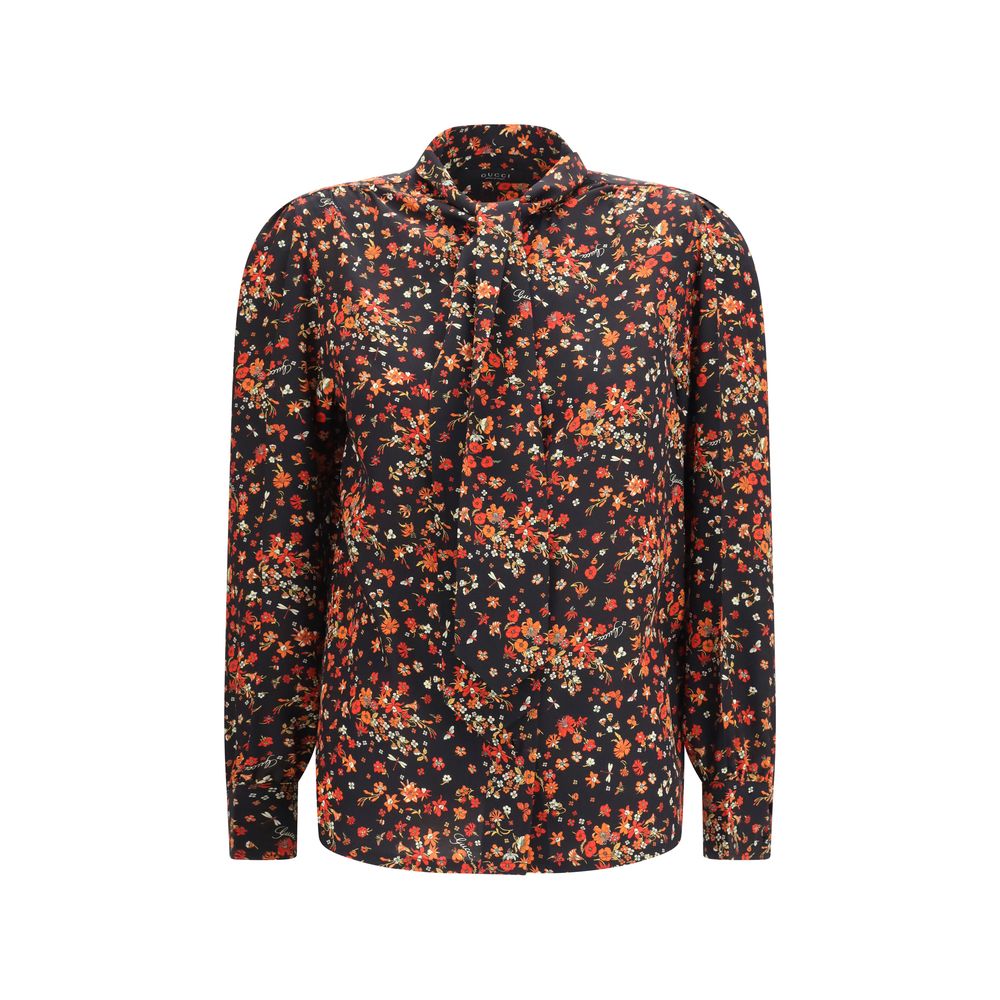 Gucci Multicolor Silk Pattern Shirt