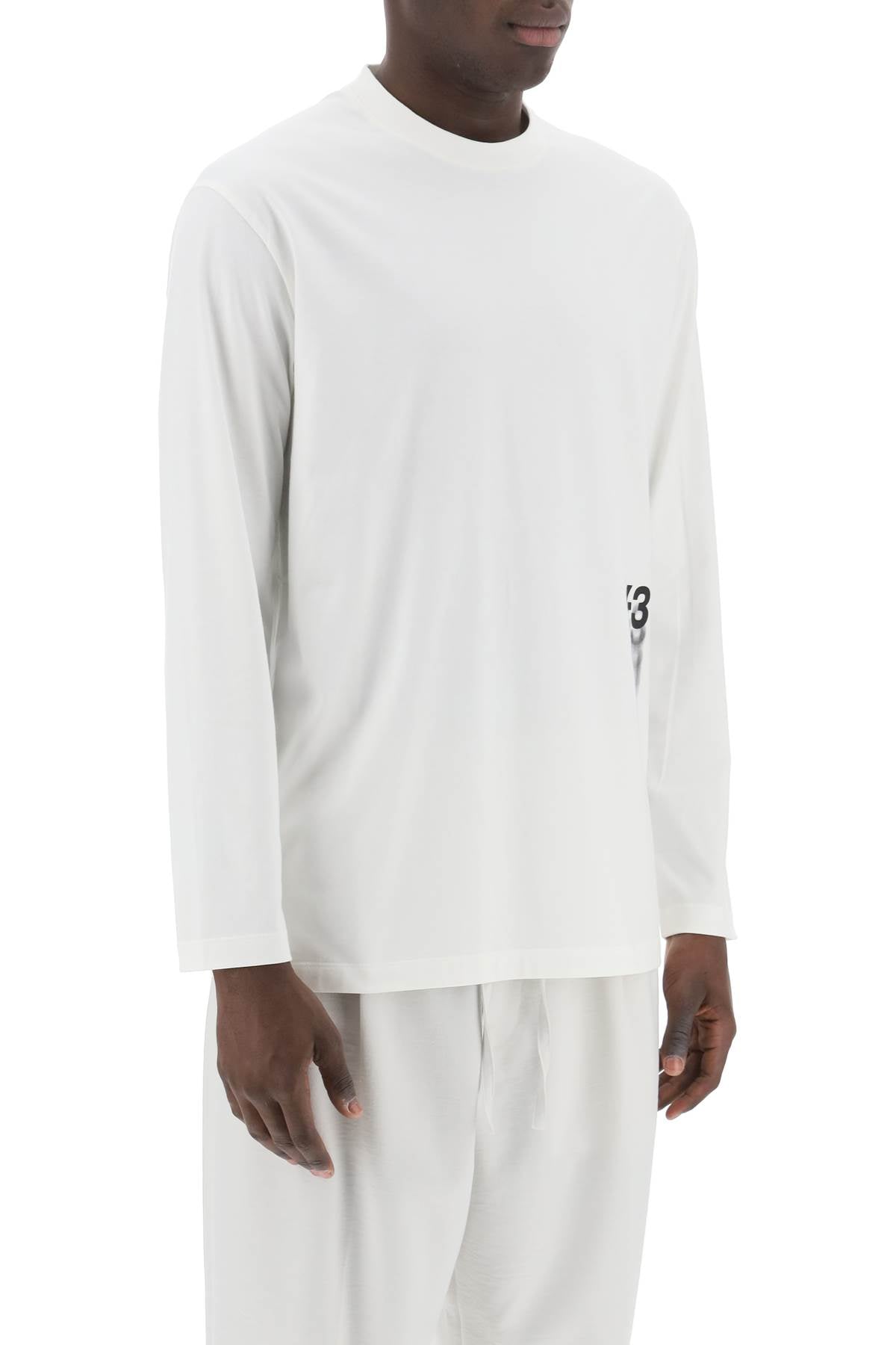 Y-3 long-sleeved t-shirt with logo print