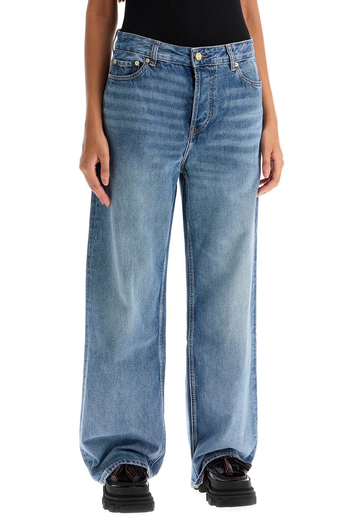 Ganni baggy jeans with iz Jeans Ganni