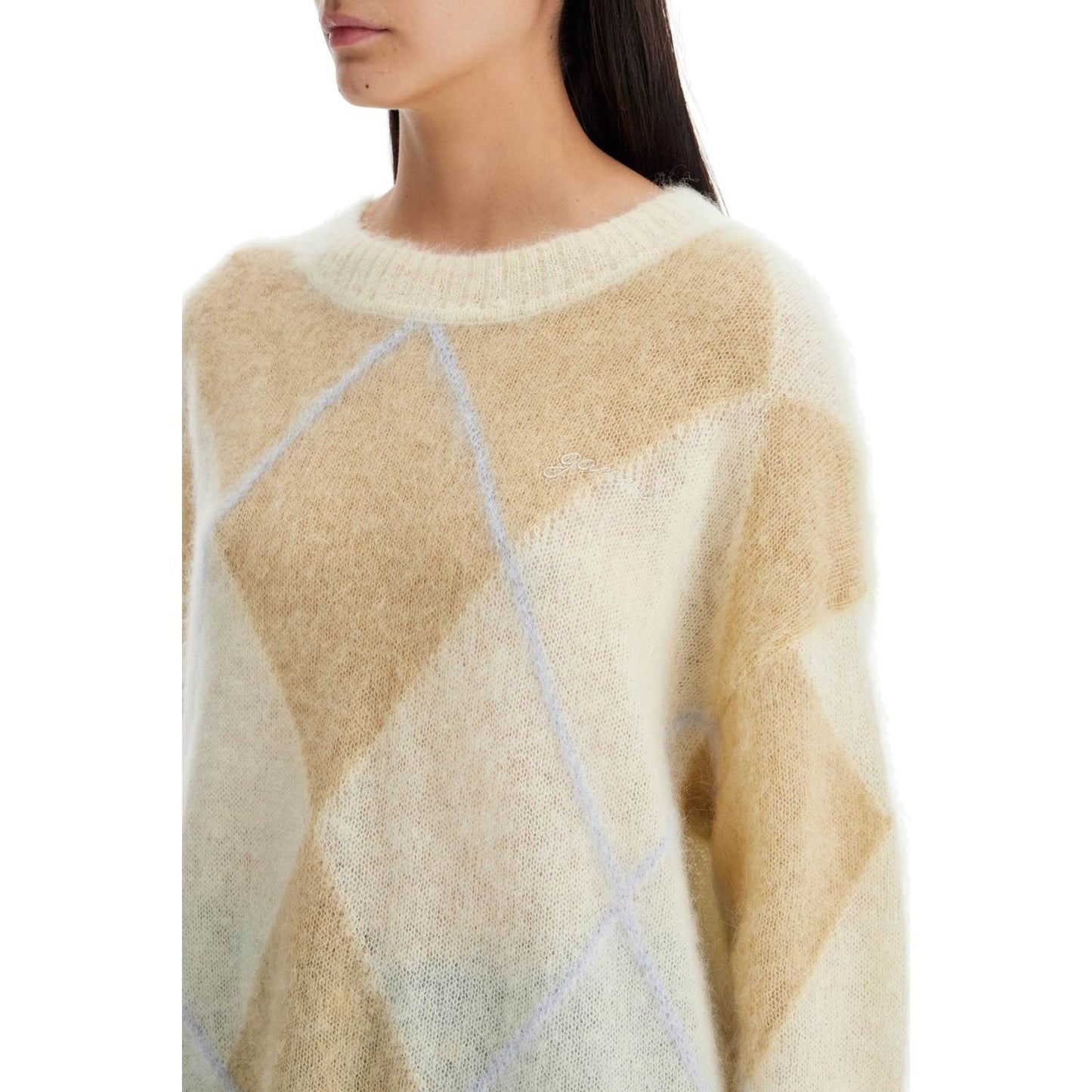 Ganni maxi mohair oversized cut sweater Knitwear Ganni