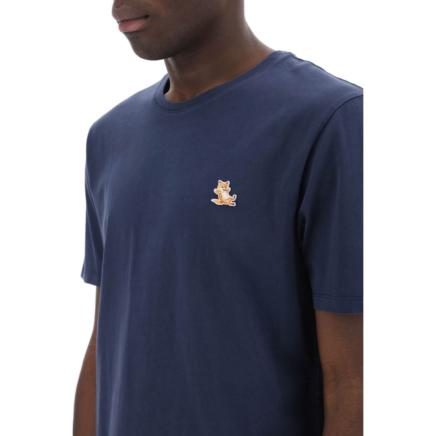 Maison Kitsune chillax fox patch t-shirt Topwear Maison Kitsune