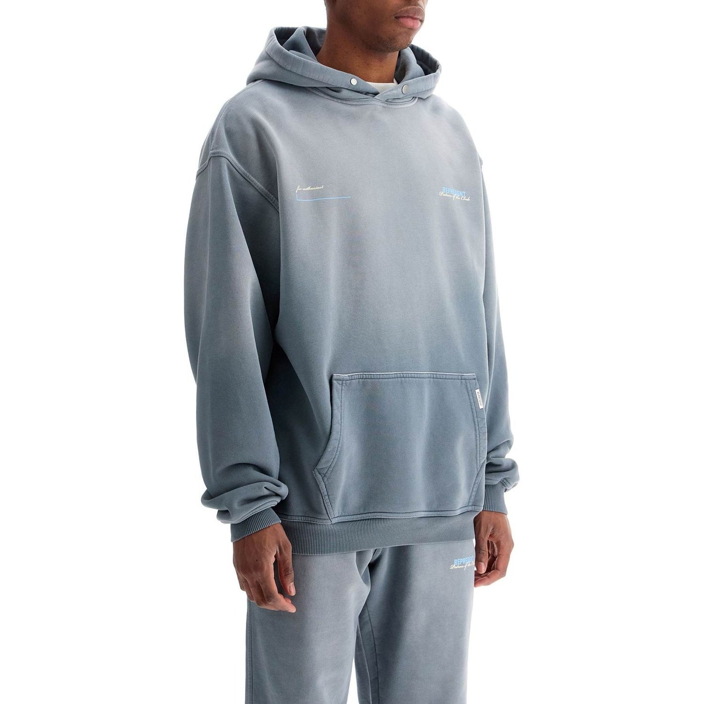 REPRESENT hooded oversized sweatshirt in brushed cotton jersey Topwear REPRESENT