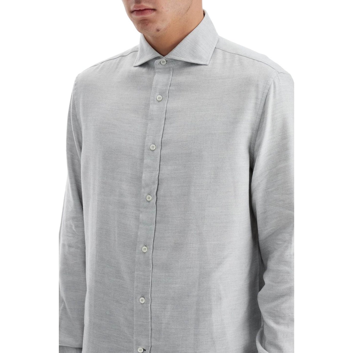 Brunello Cucinelli easy fit cotton-lyocell shirt