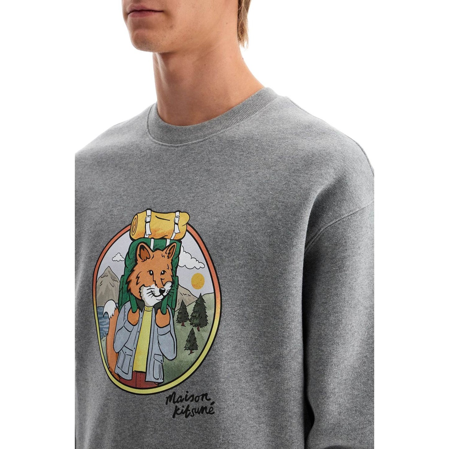 Maison Kitsune 'rambling fox print sweat Topwear Maison Kitsune