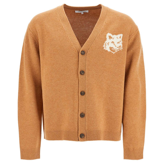 Maison Kitsune 'fox head wool cardigan with Knitwear Maison Kitsune