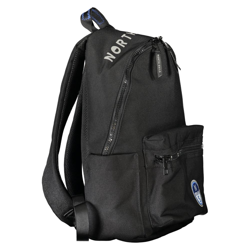 North Sails Black Polyester Men Backpack 1728,67403481248,Backpacks - Bags,Bags,Black,Men,New with tags,North Sails