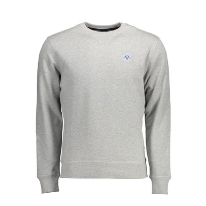 North Sails Grigio Cotton Men Sweatshirt North Sails