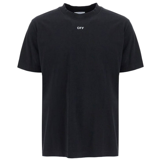 Off-White "round-neck t-shirt with off Topwear Off-White