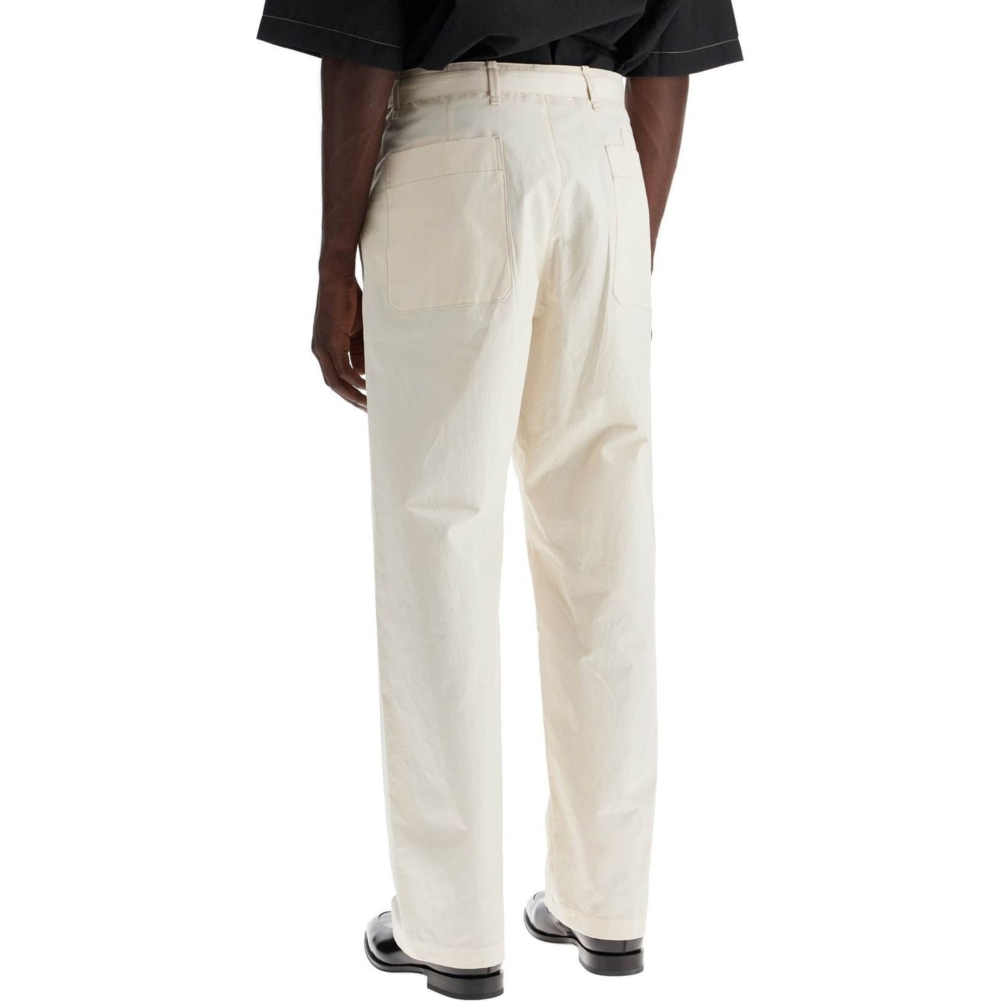 Lemaire straight-cut pants with belt Trousers Lemaire