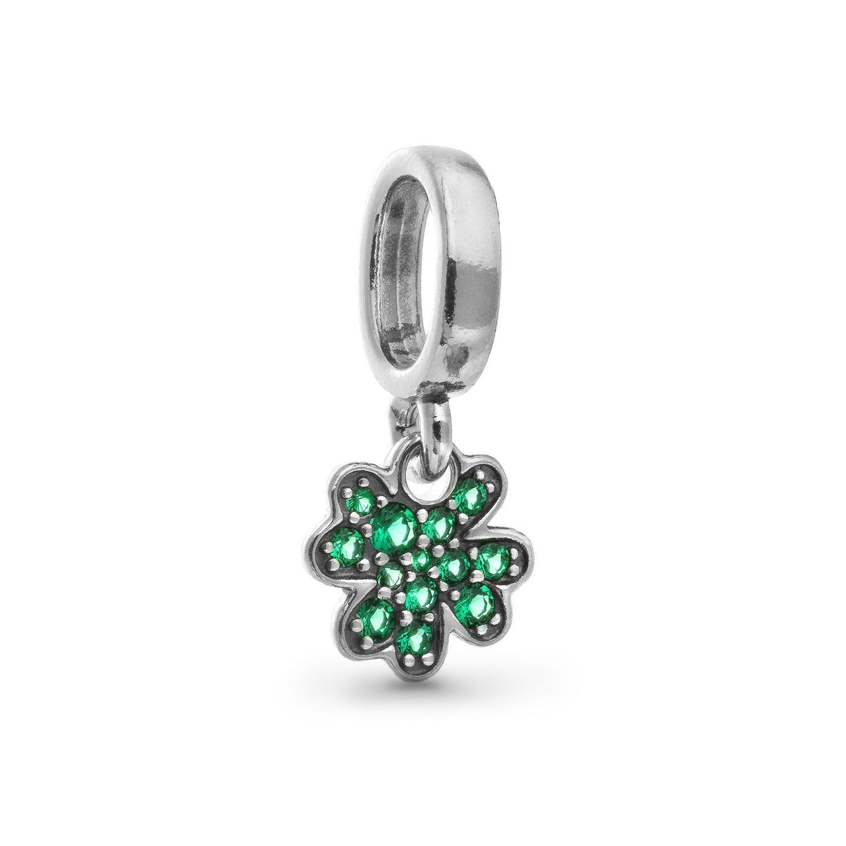 PANDORA Mod. FOUR-LEAF CLOVER DANGLE CHARM