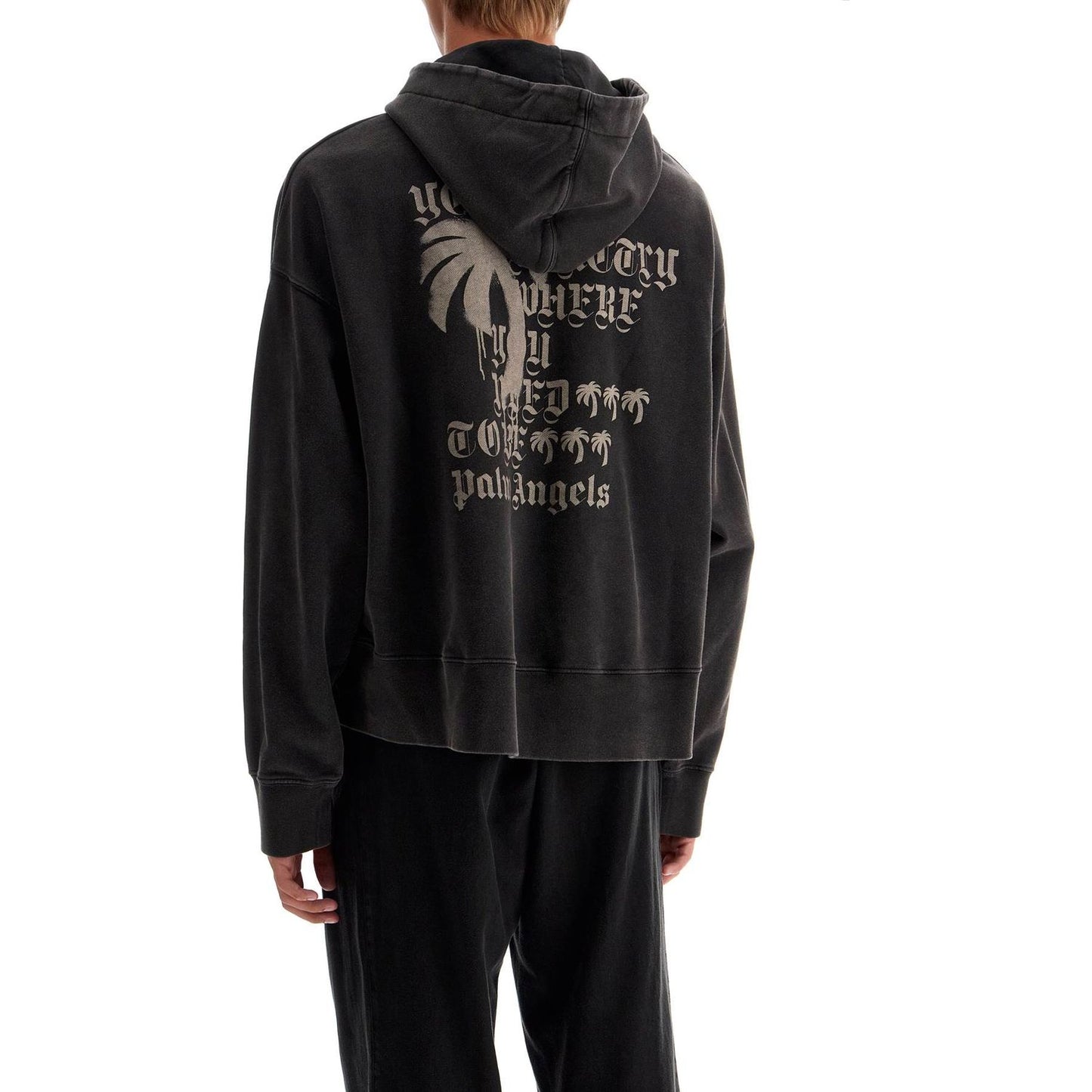 Palm Angels statement monogram hooded sweatshirt Topwear Palm Angels