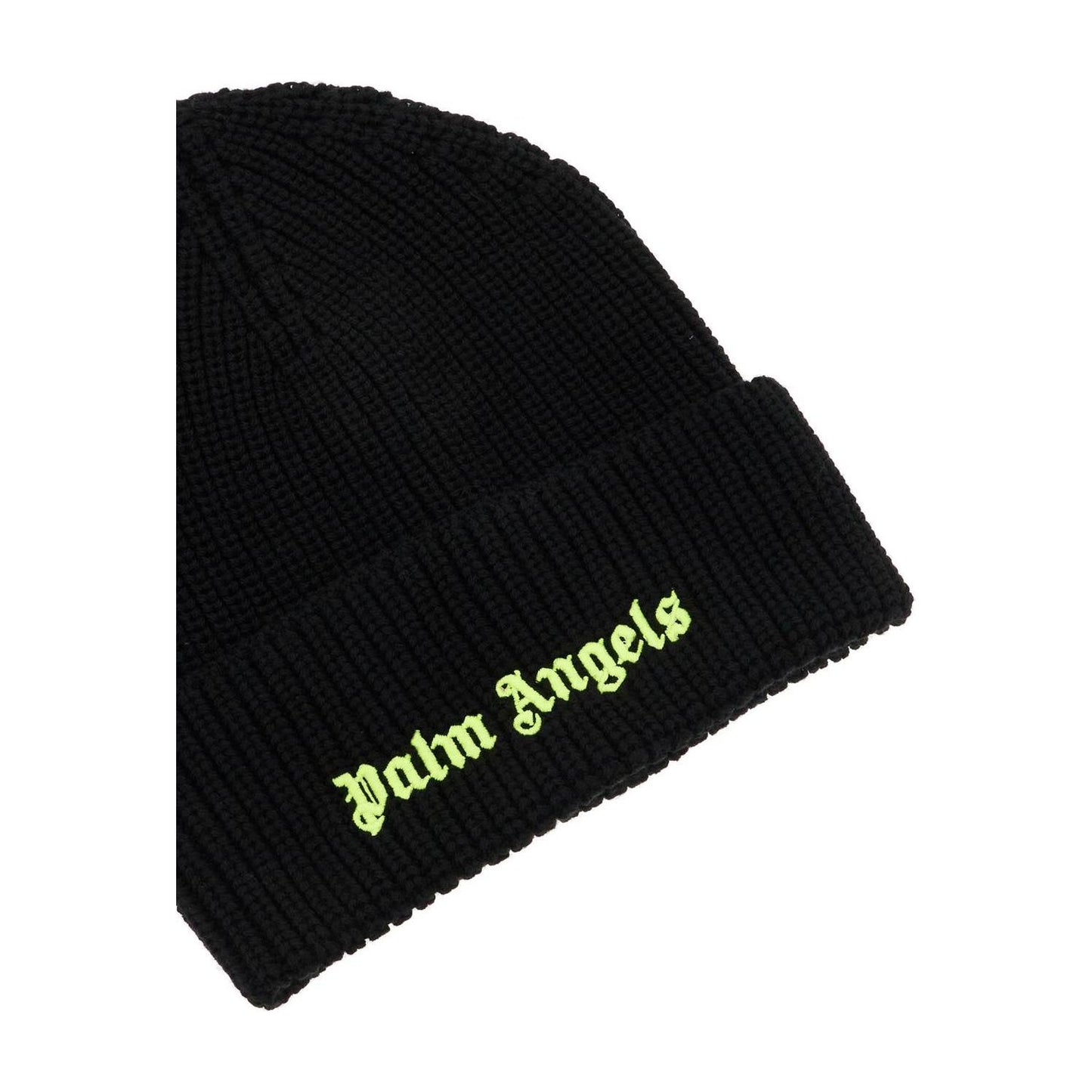 Palm Angels fluorescent logo beanie Scarves Hats & Gloves Palm Angels