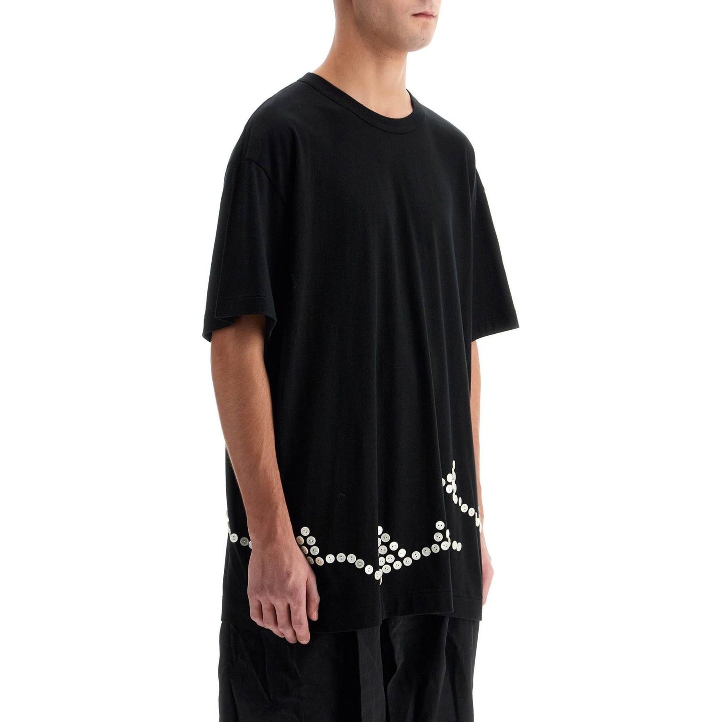 Comme Des Garcons Homme Plus embroidered button-up t Topwear Comme Des Garcons Homme Plus