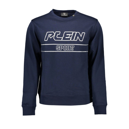 Plein Sport Blue Cotton Men's Sweatshirt Plein Sport